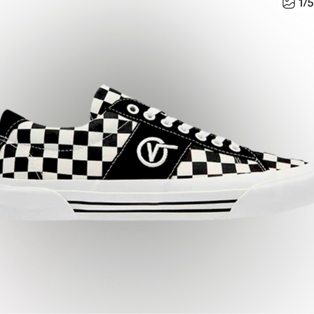 VANS SIZE 10 OG Sid LX 'Checkerboard - Black' NEW - Picture 6 of 9
